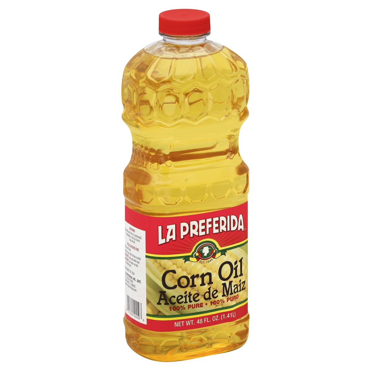 slide 2 of 3, La Preferida Corn Oil 48 oz, 48 ct