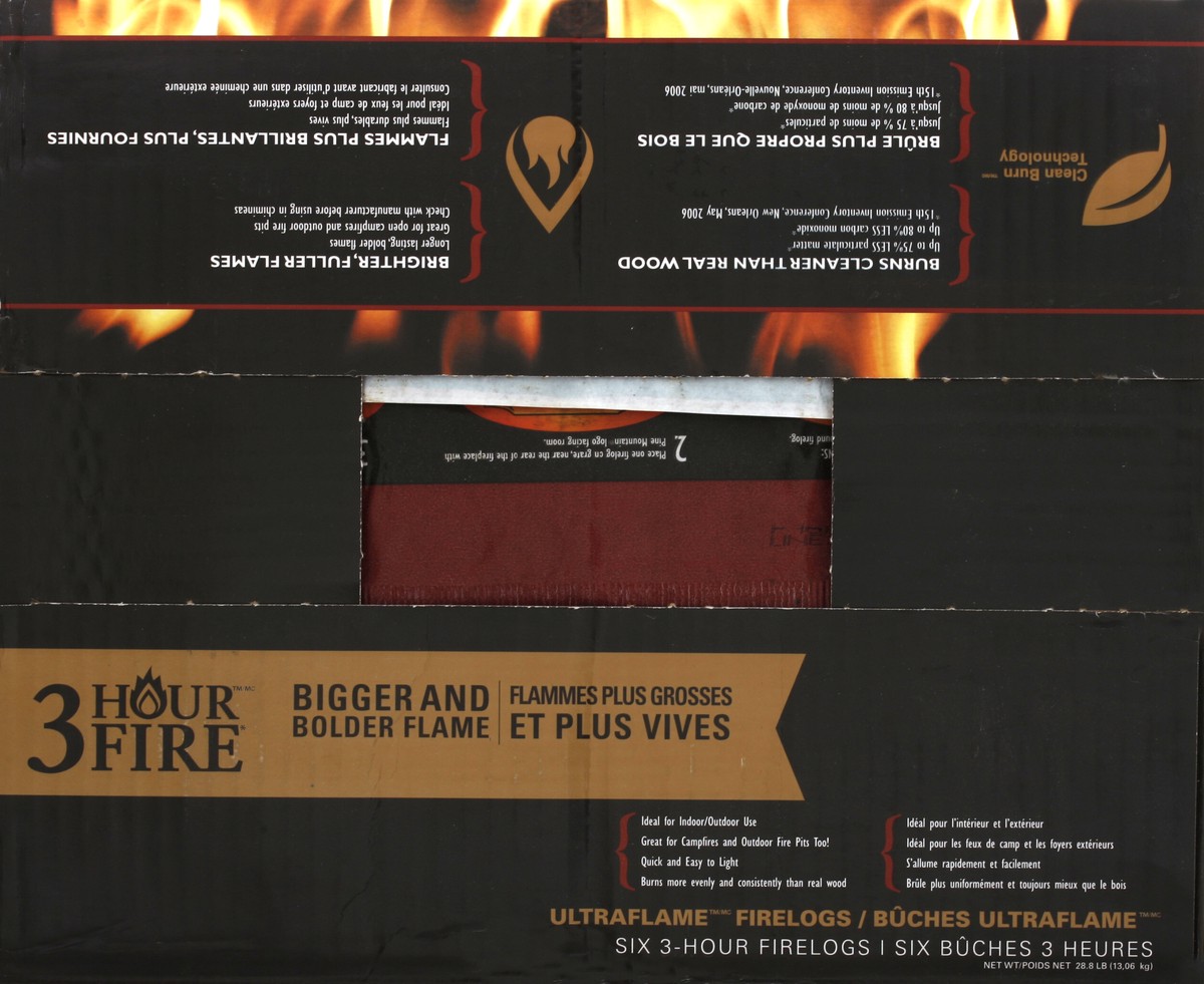 slide 4 of 4, Pine Mountain Ultra Flame Firelogs, 4 lb