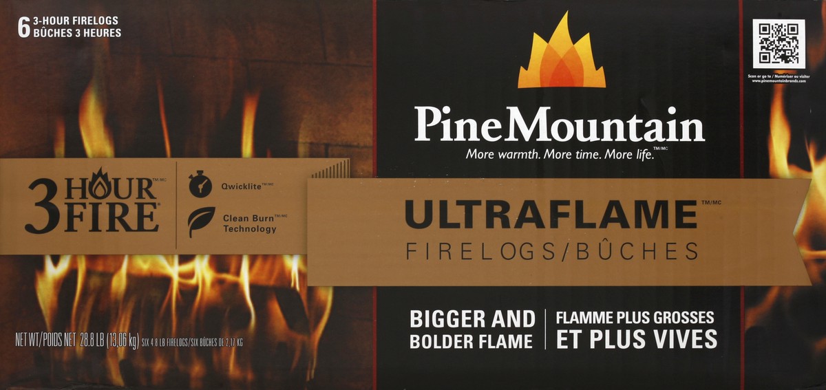 slide 1 of 4, Pine Mountain Ultra Flame Firelogs, 4 lb