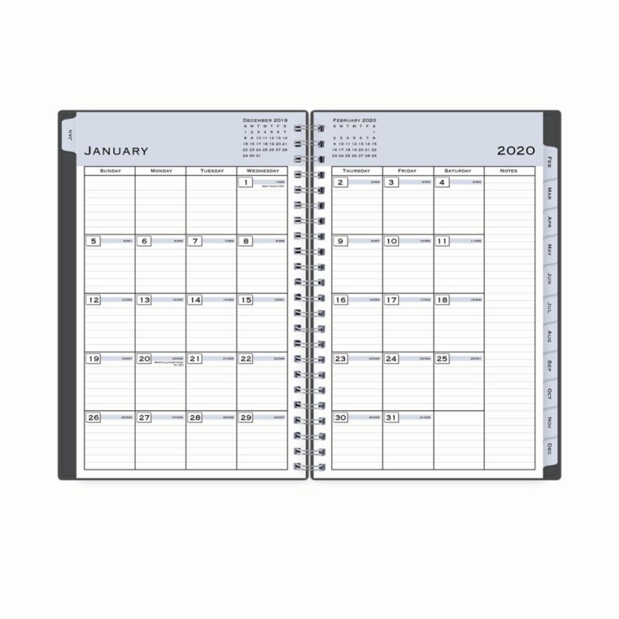 slide 4 of 4, Blue Sky Weekly/Monthly Planner, 5'' X 8'', Passages, January To December 2020, 1 ct