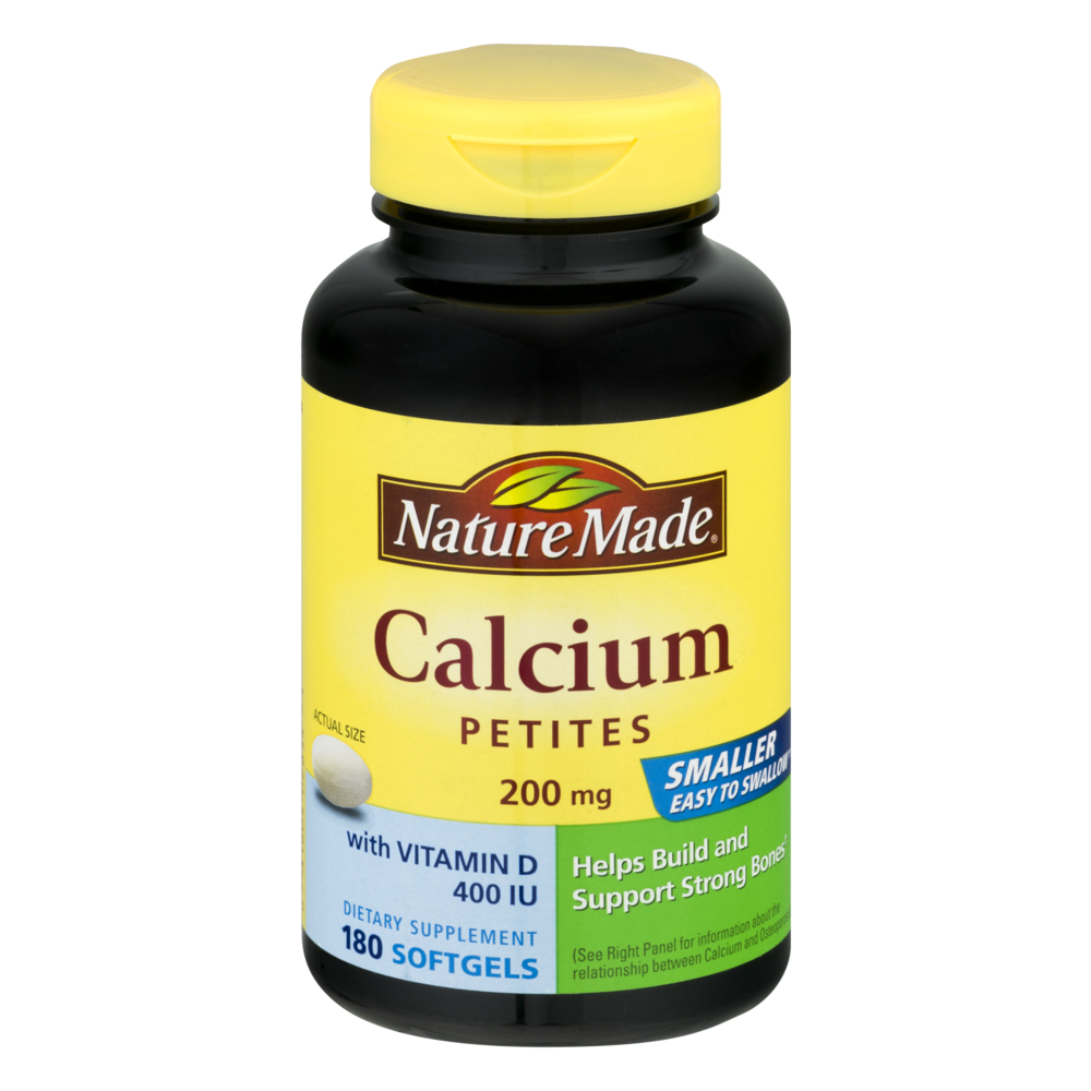 slide 1 of 4, Nature Made Calcium Petites 200 Mg, 180 ct