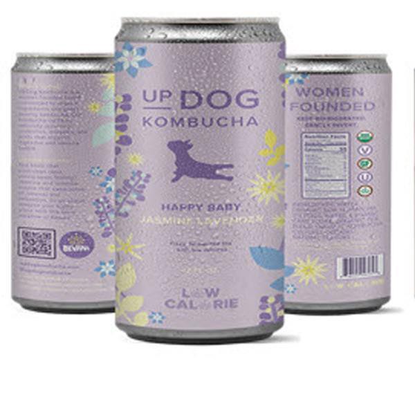 slide 1 of 1, Updog Kombucha Happy Baby Jasmine Lavender- 12 oz, 12 oz