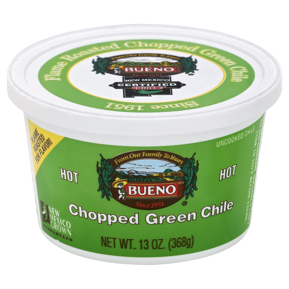 slide 4 of 4, Bueno Chopped Hot Green Chile 13 oz, 13 oz