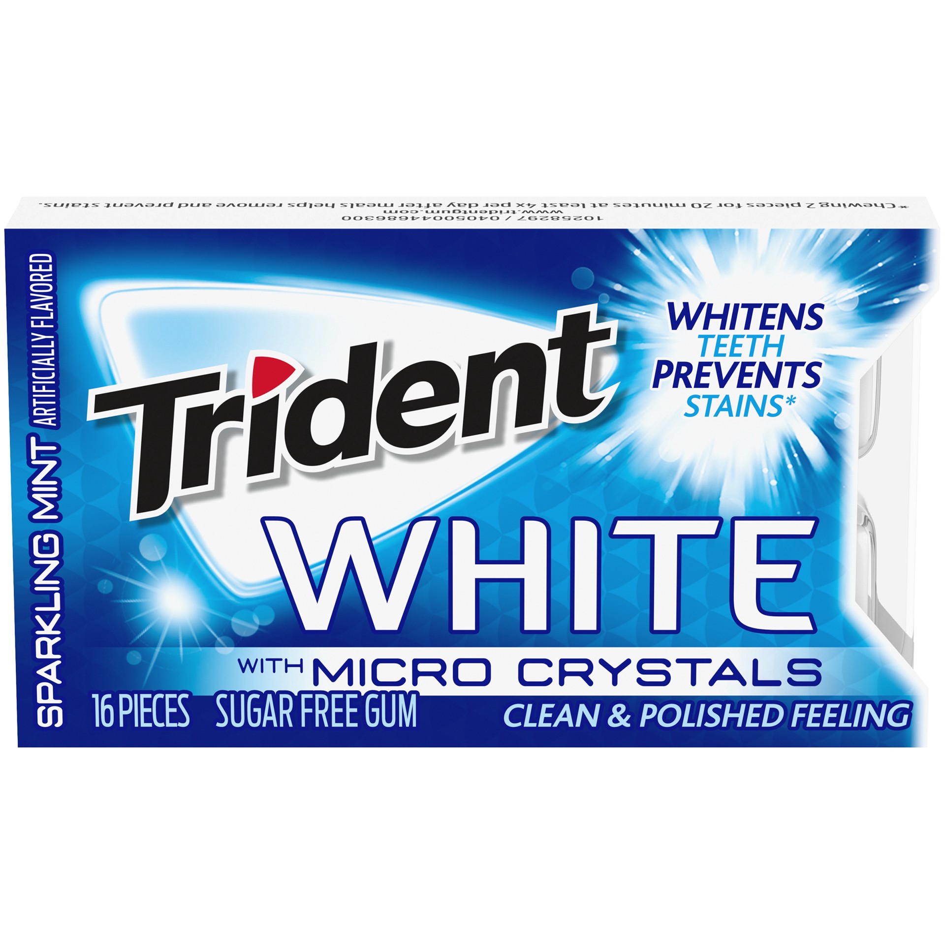 slide 5 of 6, 16Pc Trid White Micro Mint, 0.07 lb