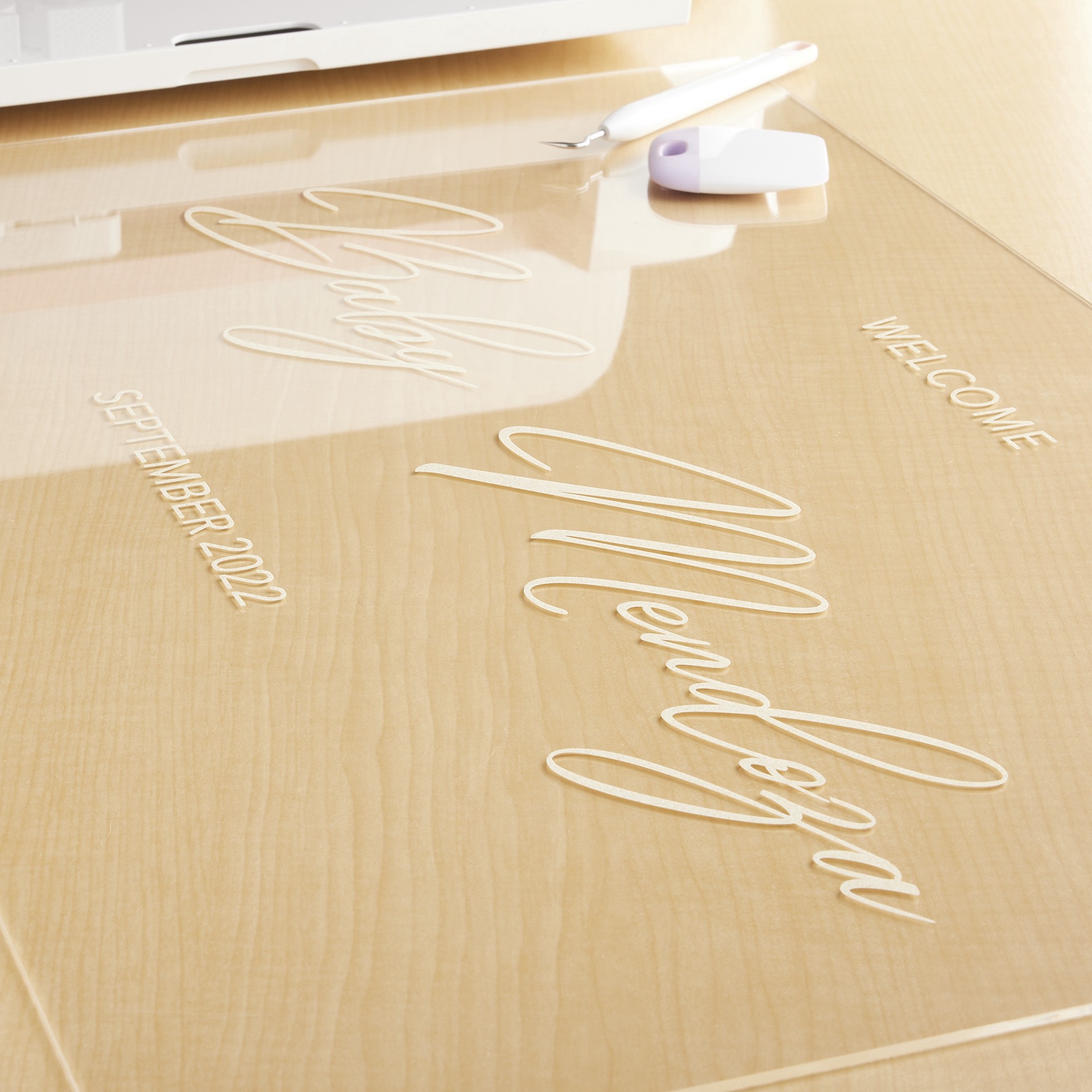 slide 4 of 4, 17" X 26" Acrylic Sign By Make Market, 17 in x 26 in