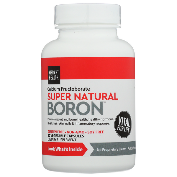 slide 1 of 1, Vibrant Health Super Natural Boron, 1 ct