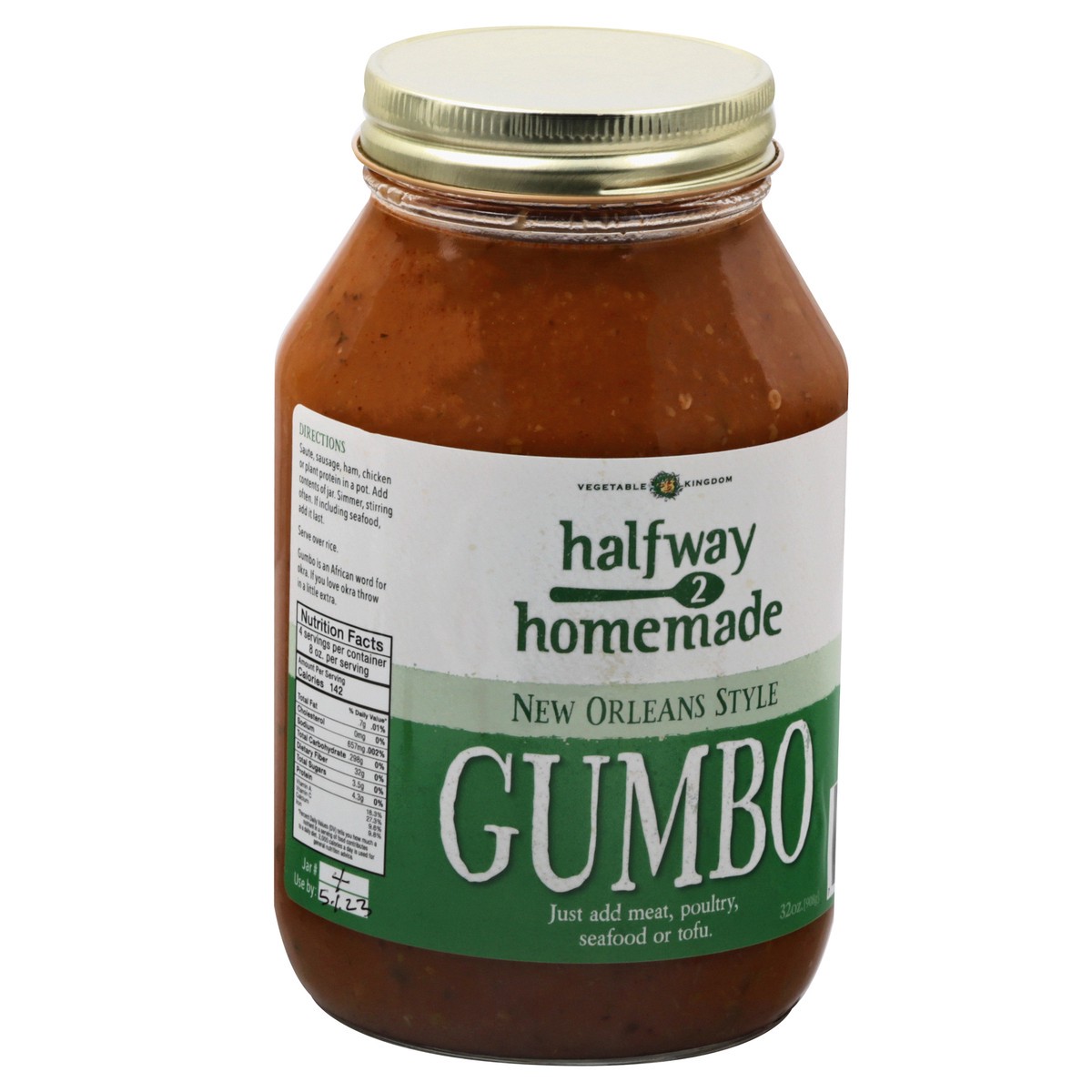 slide 6 of 9, Vegetable Kingdom New Orleans Style Gumbo - 32 oz, 1 ct