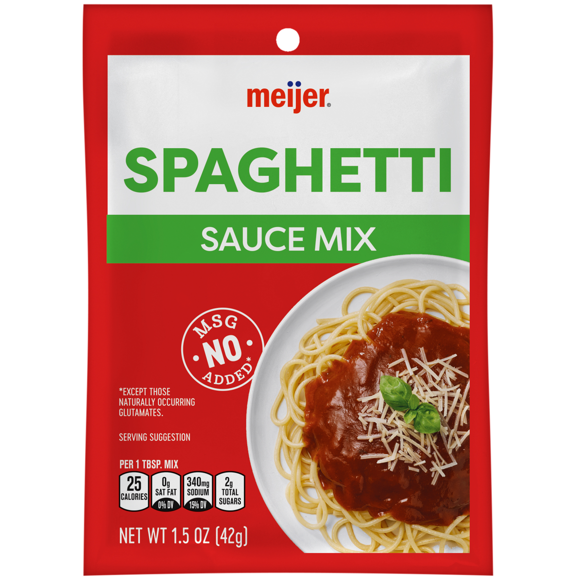 slide 1 of 5, Meijer Italian Spaghetti Sauce Mix, 1.5 oz