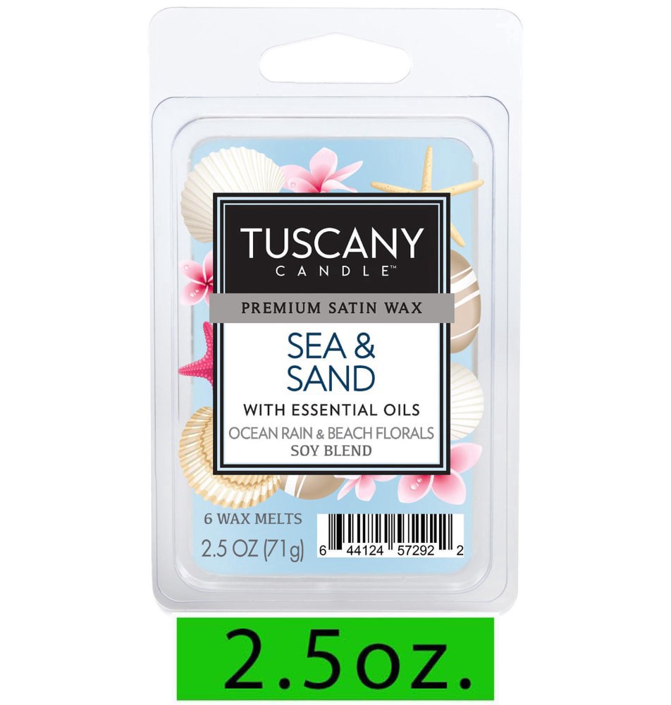 slide 2 of 3, Tuscany Candle Sea & Sand Wax Melts 6 - 2.5 oz Each, 6 ct