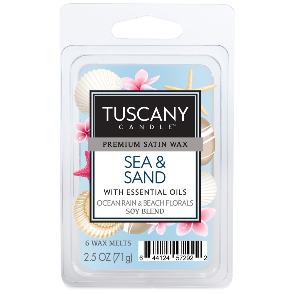 slide 1 of 1, Tuscany Candle Sea And Sand Wax Melts - Tan, 2.5 oz