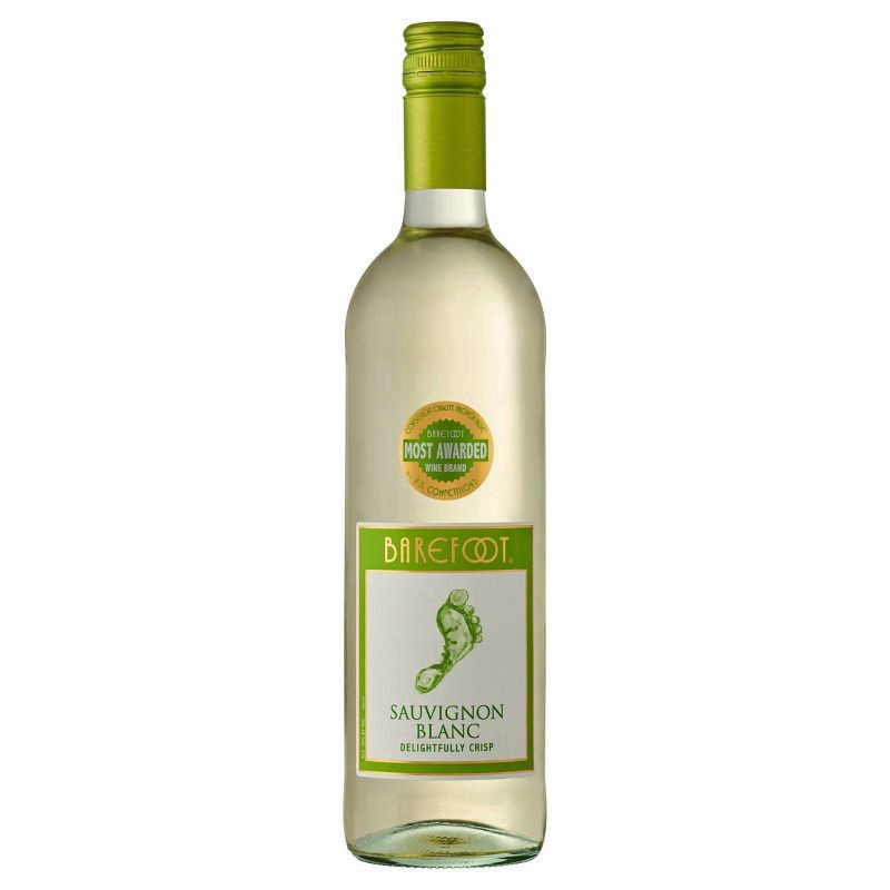 slide 1 of 4, Barefoot White Wine, 750 ml