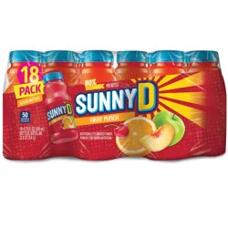 SunnyD Fruit Punch 18 pk Bottles