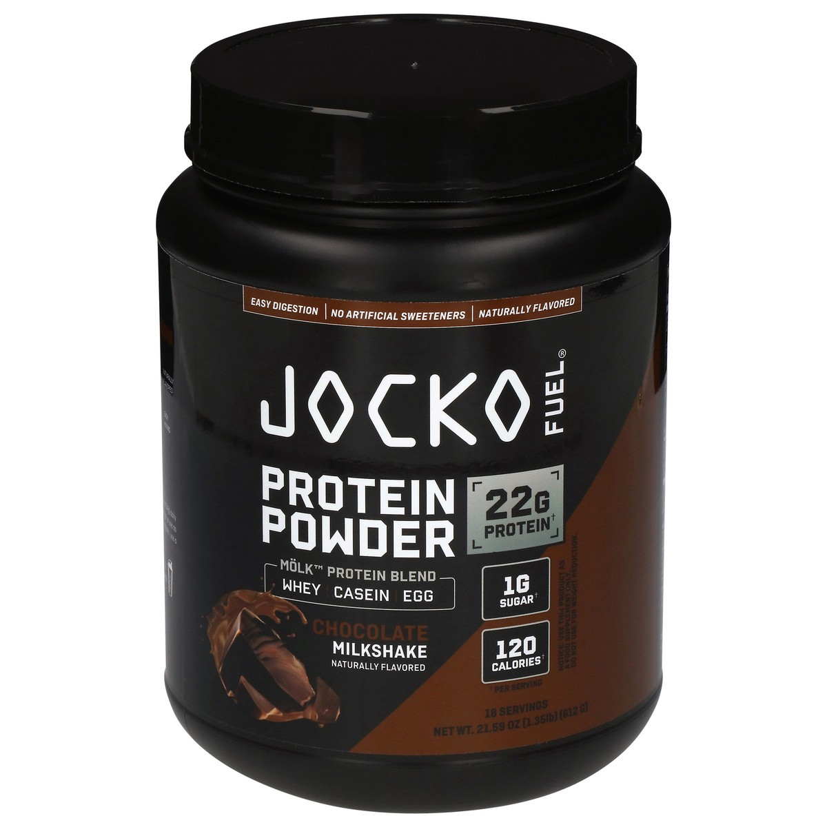 slide 1 of 14, Jocko Molk Protein Milk Chocolate Tub 1.35 lb, 1.35 lb