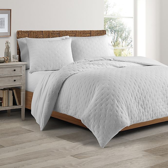 slide 1 of 4, Real Simple DUO Westwood Twin Coverlet/Duvet Cover Set - White, 1 ct