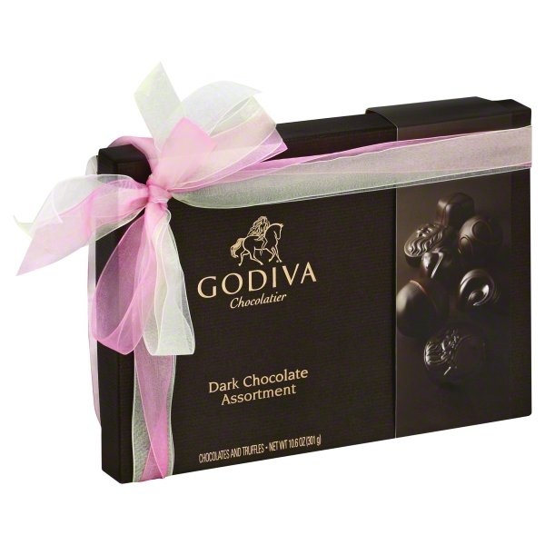 slide 1 of 1, Godiva Dark Chocolate Assortment Box, 10.6 oz