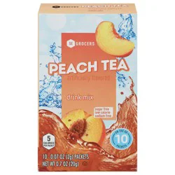 SE Grocers Peach Tea Drink Mix - 10 ct