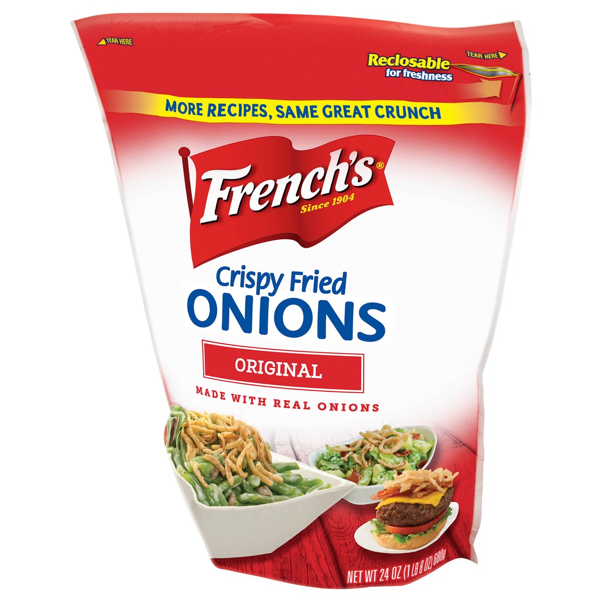 slide 4 of 9, French's Fried Onions, 24 oz