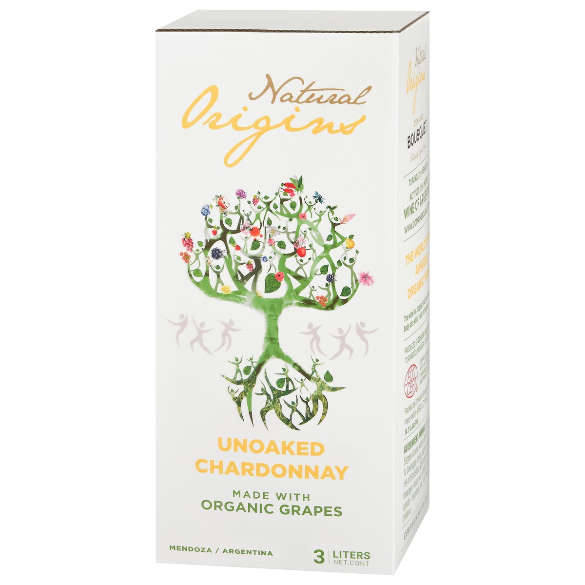 slide 3 of 12, Natural Origins Mendoza/Argentina Unoaked Chardonnay 4 ea, 4 ct
