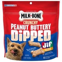 Milk-Bone Dipped Peanut Butter Coated Biscuits Dog Treats
