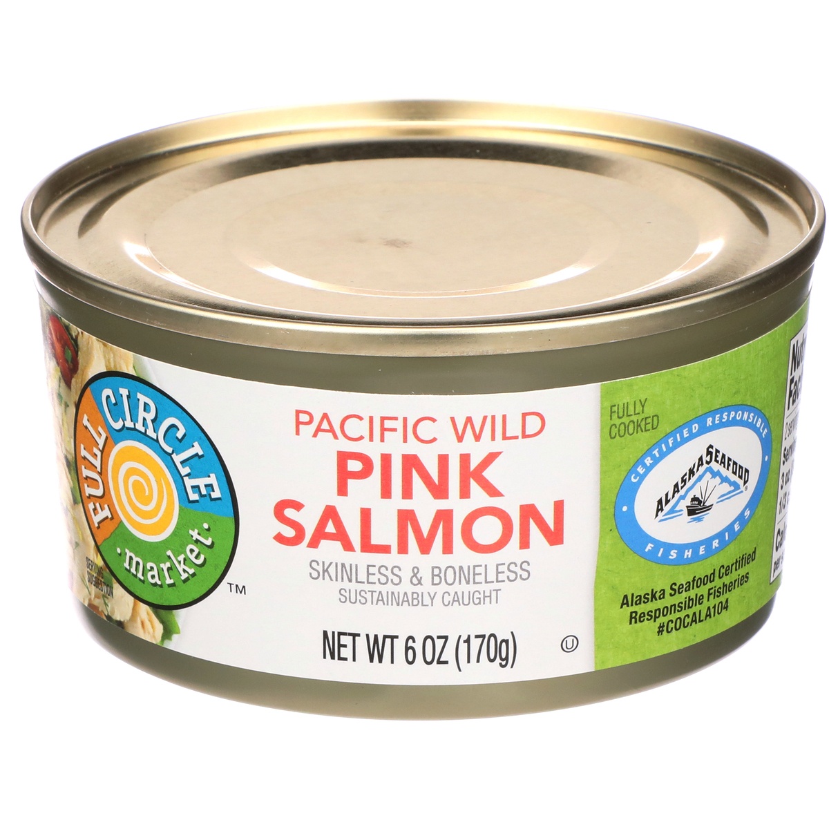 slide 1 of 1, Full Circle Market Pacific Wild Pink Salmon, 6 oz