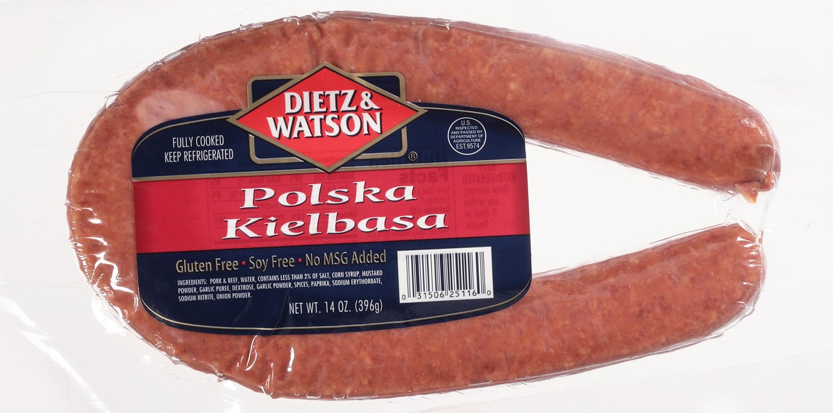 slide 9 of 9, Dietz & Watson Polska Kielbasa 14 oz, 14 oz