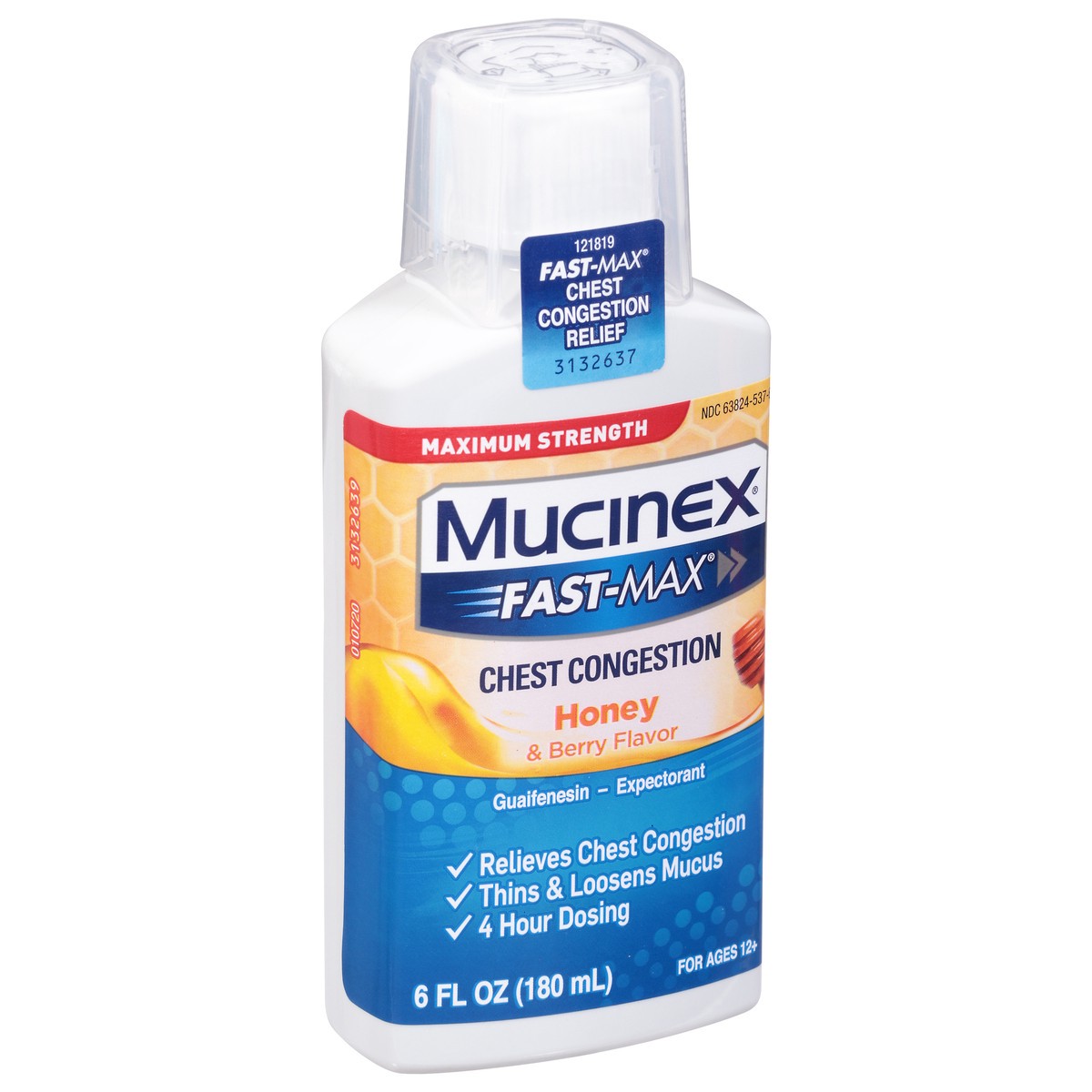 slide 9 of 9, Mucinex Fast-Max Maximum Strength Honey & Berry Flavor Chest Congestion 6 fl oz, 6 fl oz