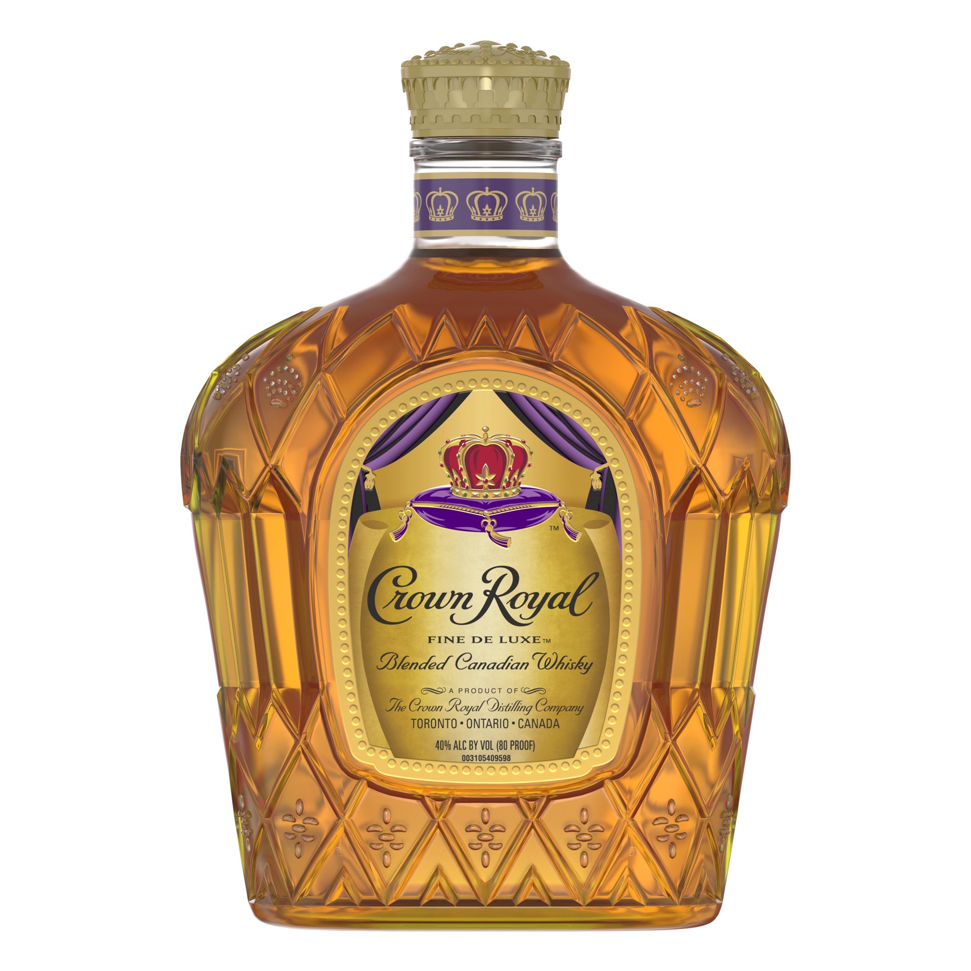 slide 1 of 7, Crown Royal Fine De Luxe Blended Canadian Whisky, 750 mL, 750 ml