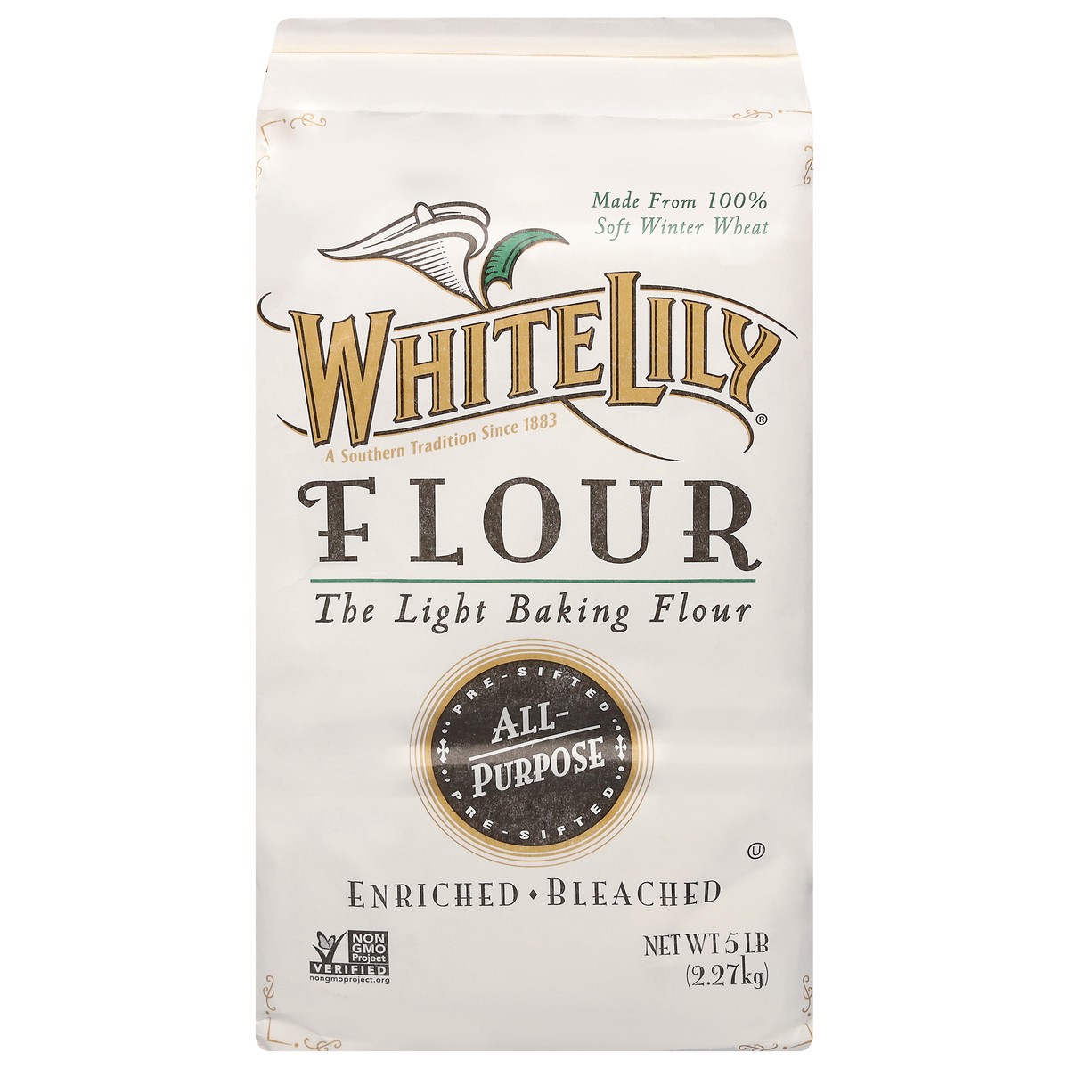 slide 2 of 13, White Lily Enriched Bleached All-Purpose Flour 5 lb, 5 lb