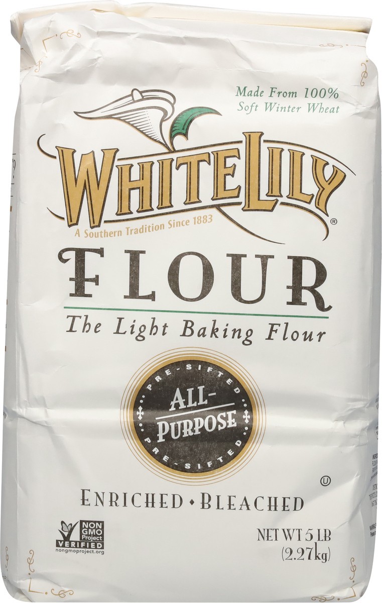 slide 4 of 13, White Lily Enriched Bleached All-Purpose Flour 5 lb, 5 lb