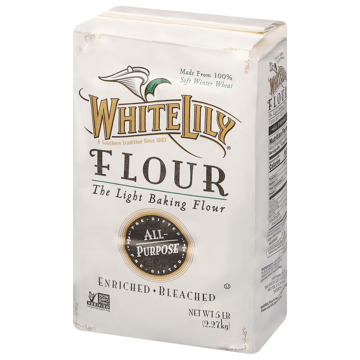 slide 12 of 13, White Lily Enriched Bleached All-Purpose Flour 5 lb, 5 lb