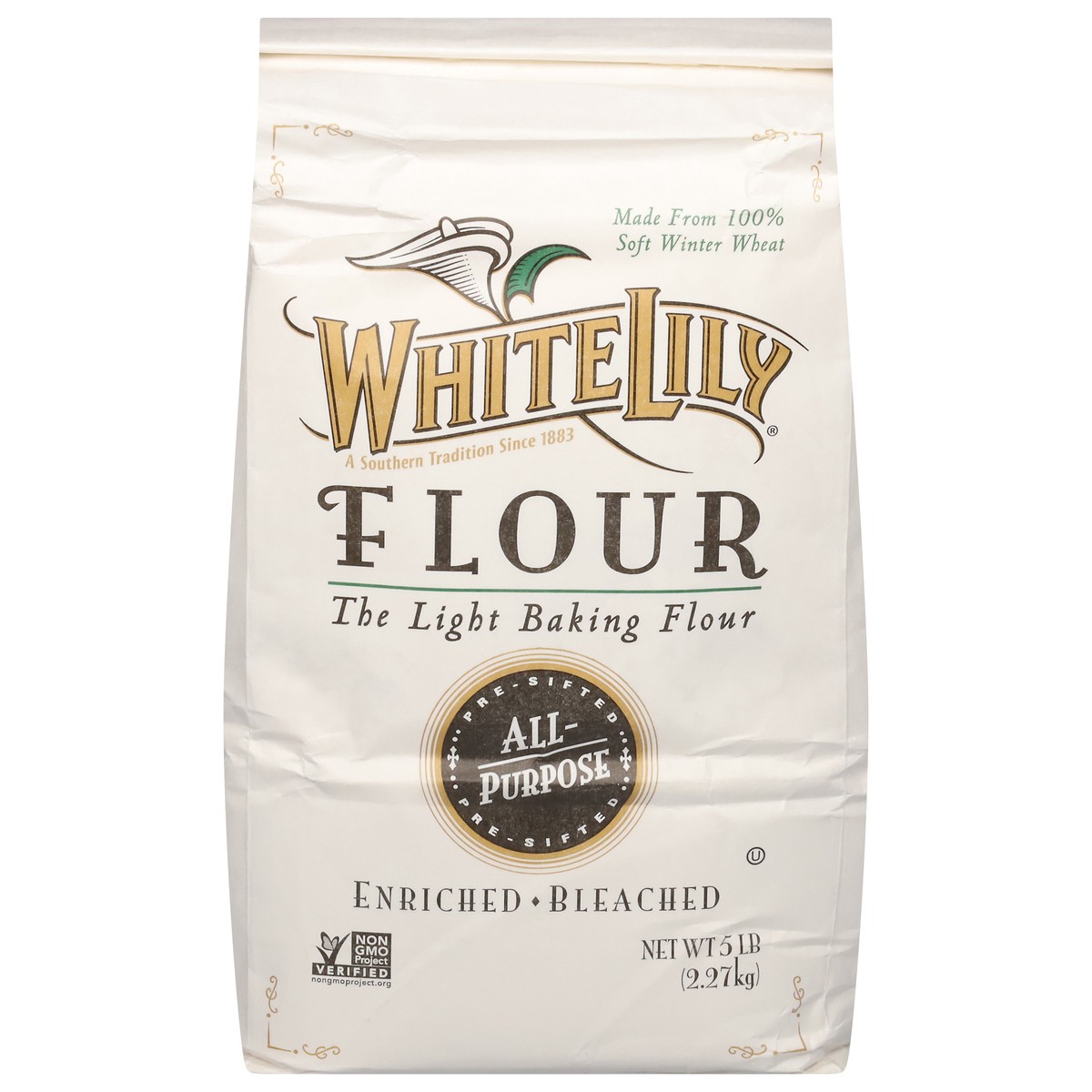 slide 1 of 13, White Lily Enriched Bleached All-Purpose Flour 5 lb, 5 lb