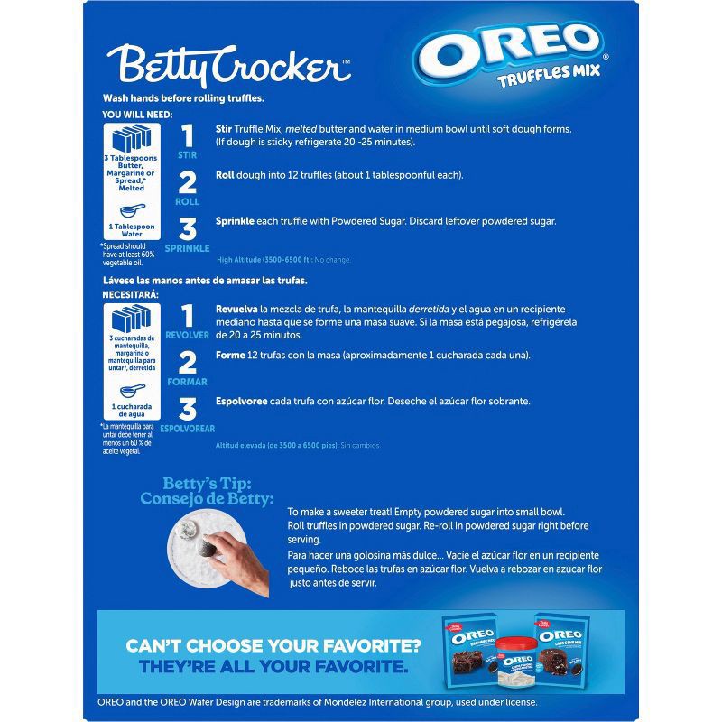 slide 5 of 5, Betty Crocker Oreo Truffle Mix - 8.6oz, 12 ct; 3.3 oz