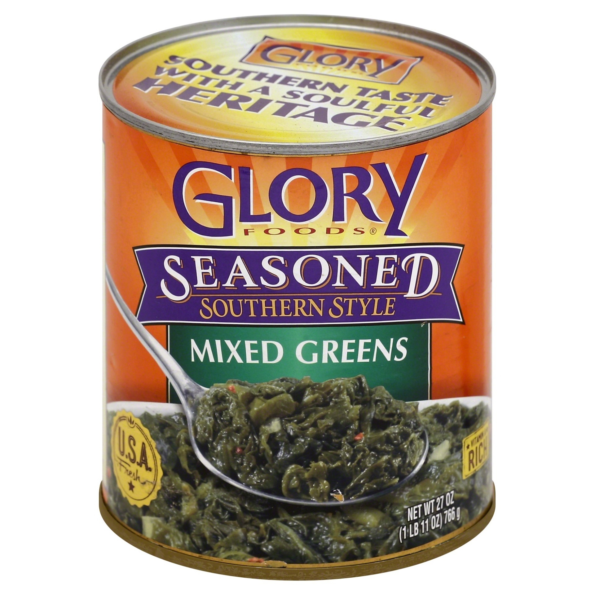 slide 1 of 1, Glory Foods Mixed Greens, 27 oz