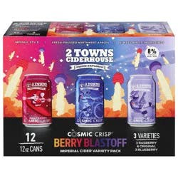 2 Towns Ciderhouse Cosmic Explorer Variety Pack 12-12 Oz Cans