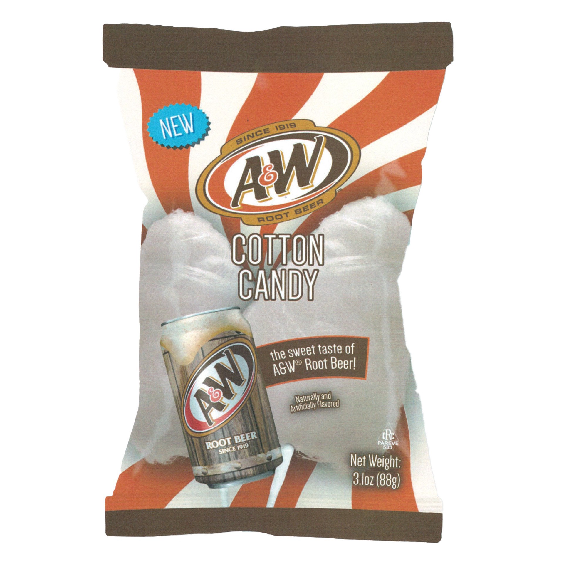 slide 1 of 1, Taste Of Nature A&W Root Beer Cotton Candy, 3.1 oz