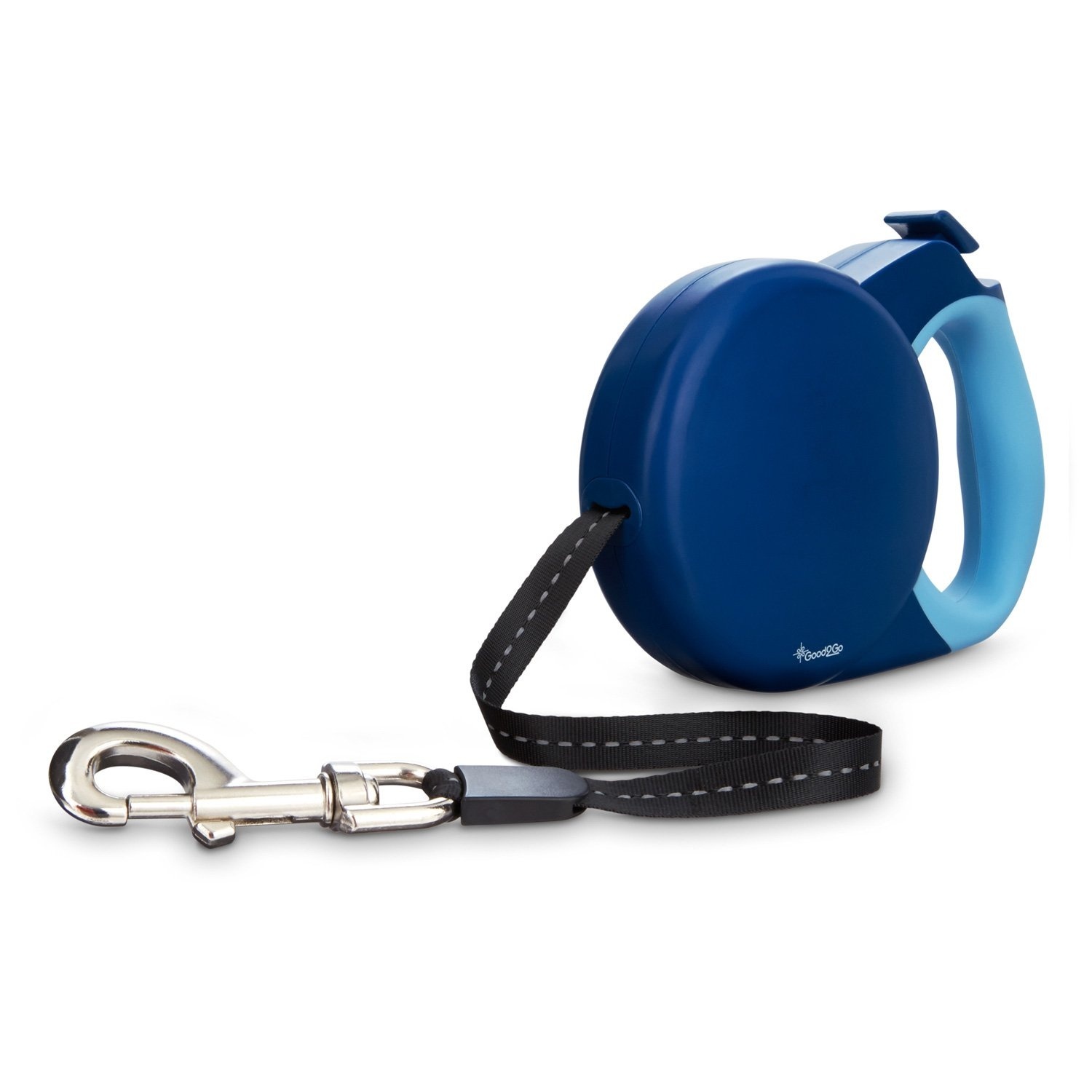 slide 1 of 1, Good2Go Retractable Blue Dog Leash, L