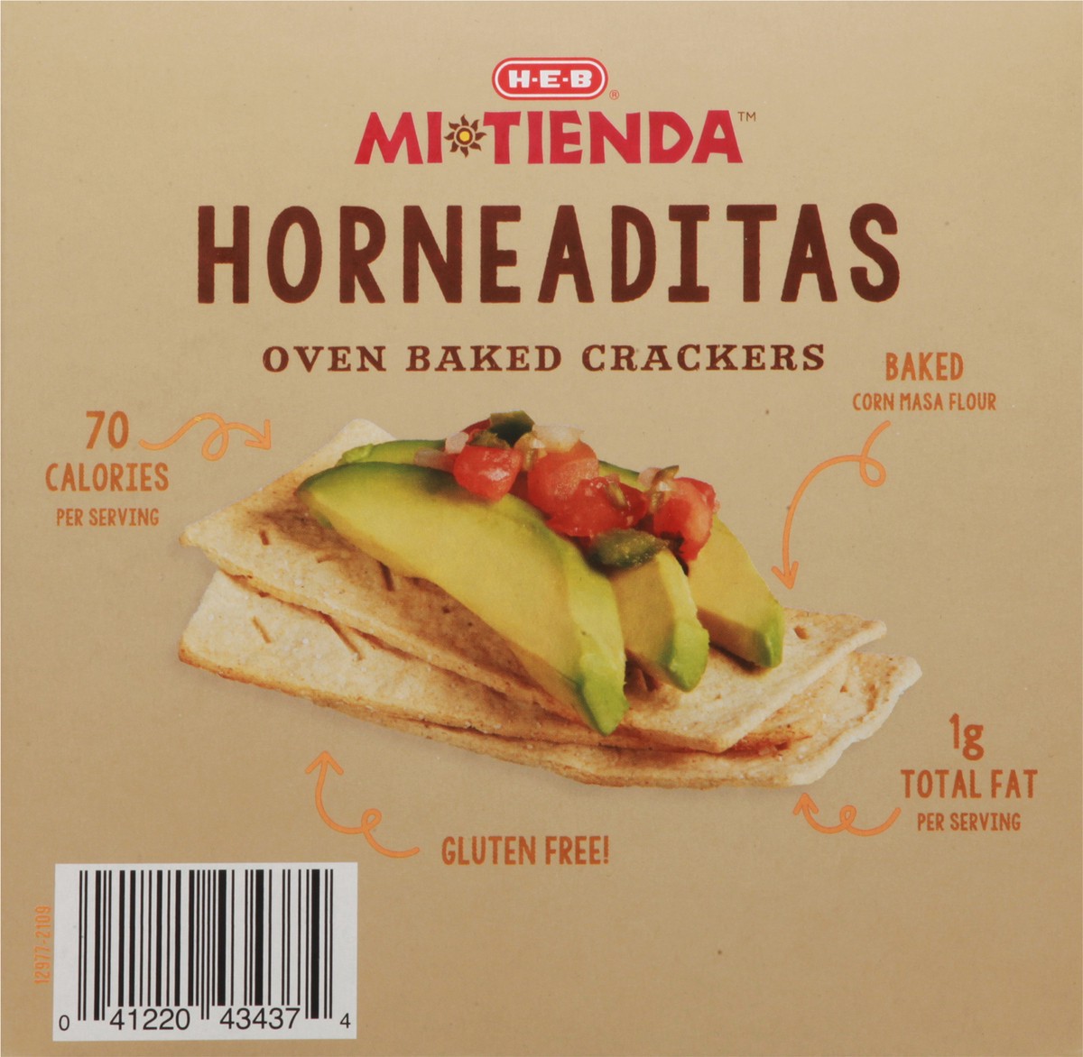 slide 10 of 14, H-E-B Mi Tienda Horneaditas Oven Baked Corn Crackers, 8 ct