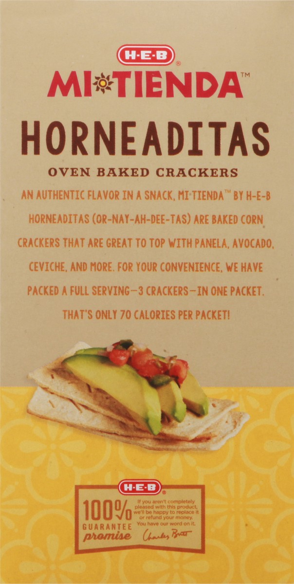 slide 12 of 14, H-E-B Mi Tienda Horneaditas Oven Baked Corn Crackers, 8 ct