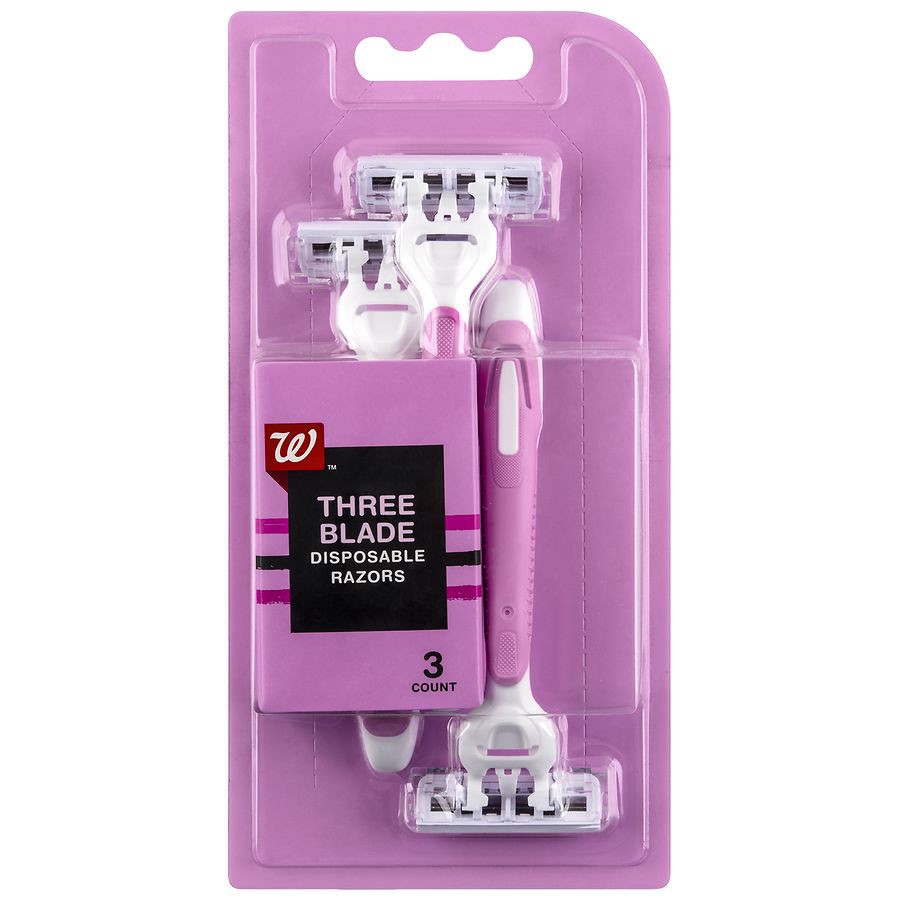 slide 1 of 2, Walgreens Women's Triple Blade Razors, 3 ct