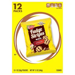 Keebler Fudge Stripes Minis Original Cookies - 12ct