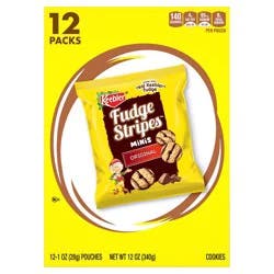 Keebler Fudge Stripes Minis Original Cookies - 12ct