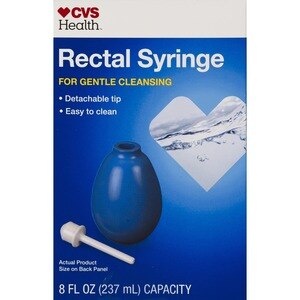 slide 1 of 1, CVS Health Rectal Syringe For Gentle Cleansing, 8 Fl Oz Capacity, 8 oz