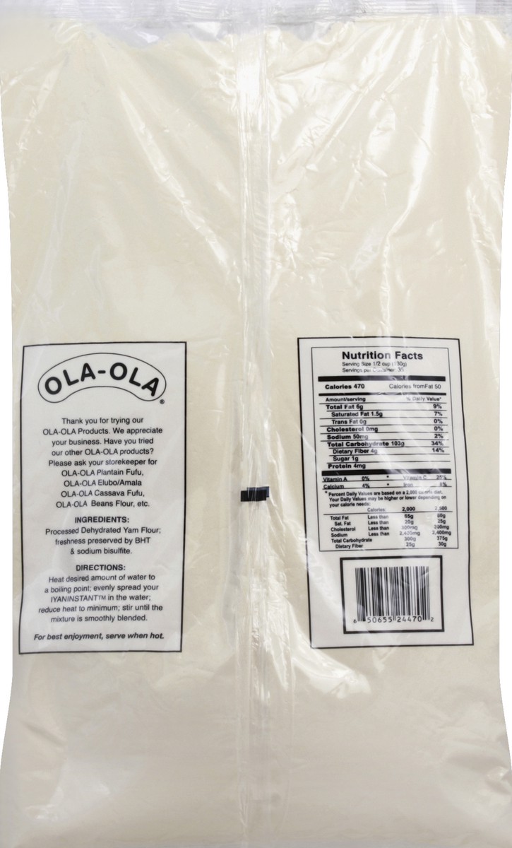slide 6 of 6, Ola-Ola Authentic Pounded Yam, 5 lb