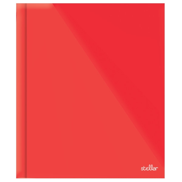 slide 1 of 2, Office Depot Brand Stellar Laminated 3-Prong Paper Folder, Letter Size, Red, 1 ct