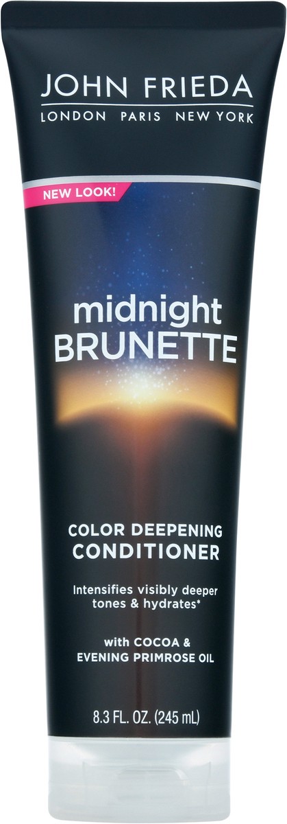 slide 8 of 10, John Frieda Brilliant Brunette Visibly Deeper Colour Deepening Conditioner, 8.3 fl oz