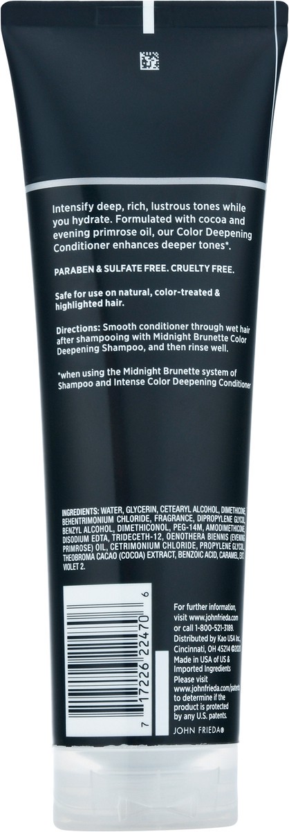 slide 9 of 10, John Frieda Brilliant Brunette Visibly Deeper Colour Deepening Conditioner, 8.3 fl oz