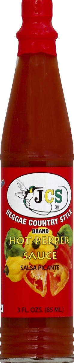 slide 1 of 3, JCS Hot Pepper Sauce 3 oz, 3 oz