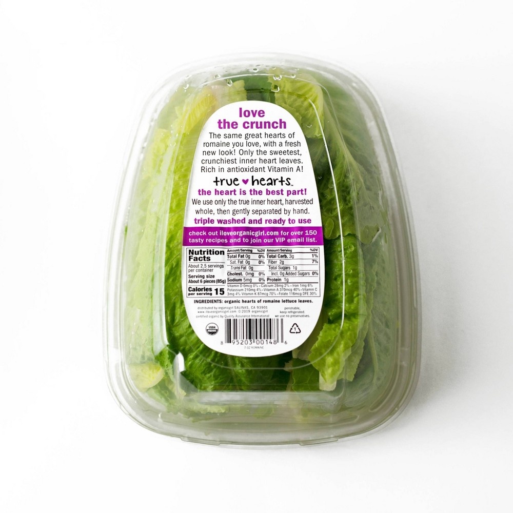slide 2 of 3, Organic Girl Organic Romaine Leaf Salad, 7 oz