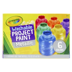Crayola Washable Metallic Kids PaintBottles