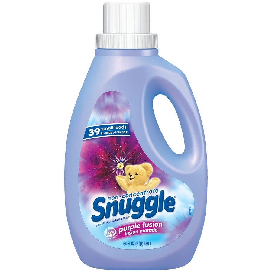 slide 1 of 1, Snuggle Purple Fusion Non-Concentrate Liquid Fabric Softener, 64 fl oz